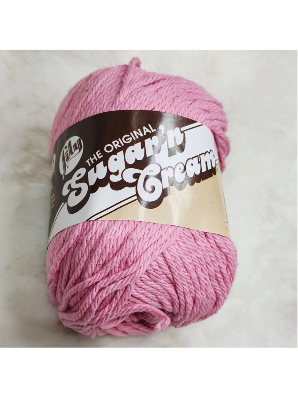 Sugar'N Cream Yarn - Rose Pink 120 yards 2.5 oz